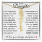 To My Daughter "No Rain No Flowers" Customized Name Necklace