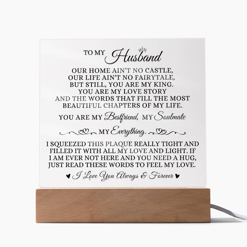 To My Husband - You Are My King - Acrylic Plaque
