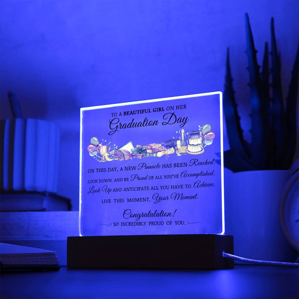 Graduation Gift for Her, Acrylic Plaque