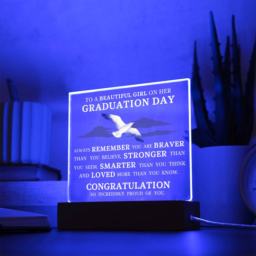 Graduation Gift for Her, Acrylic Plaque