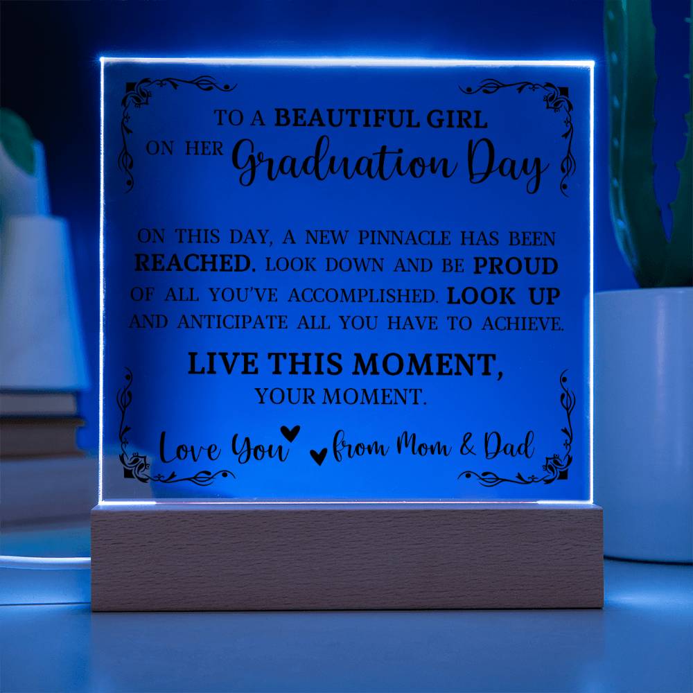 Graduation Gift, Acrylic Plaque, High School Graduation, College Graduation Gift for Her