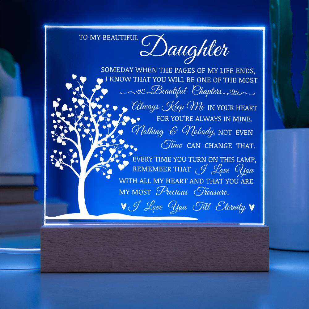 To Daughter, Acrylic Plaque