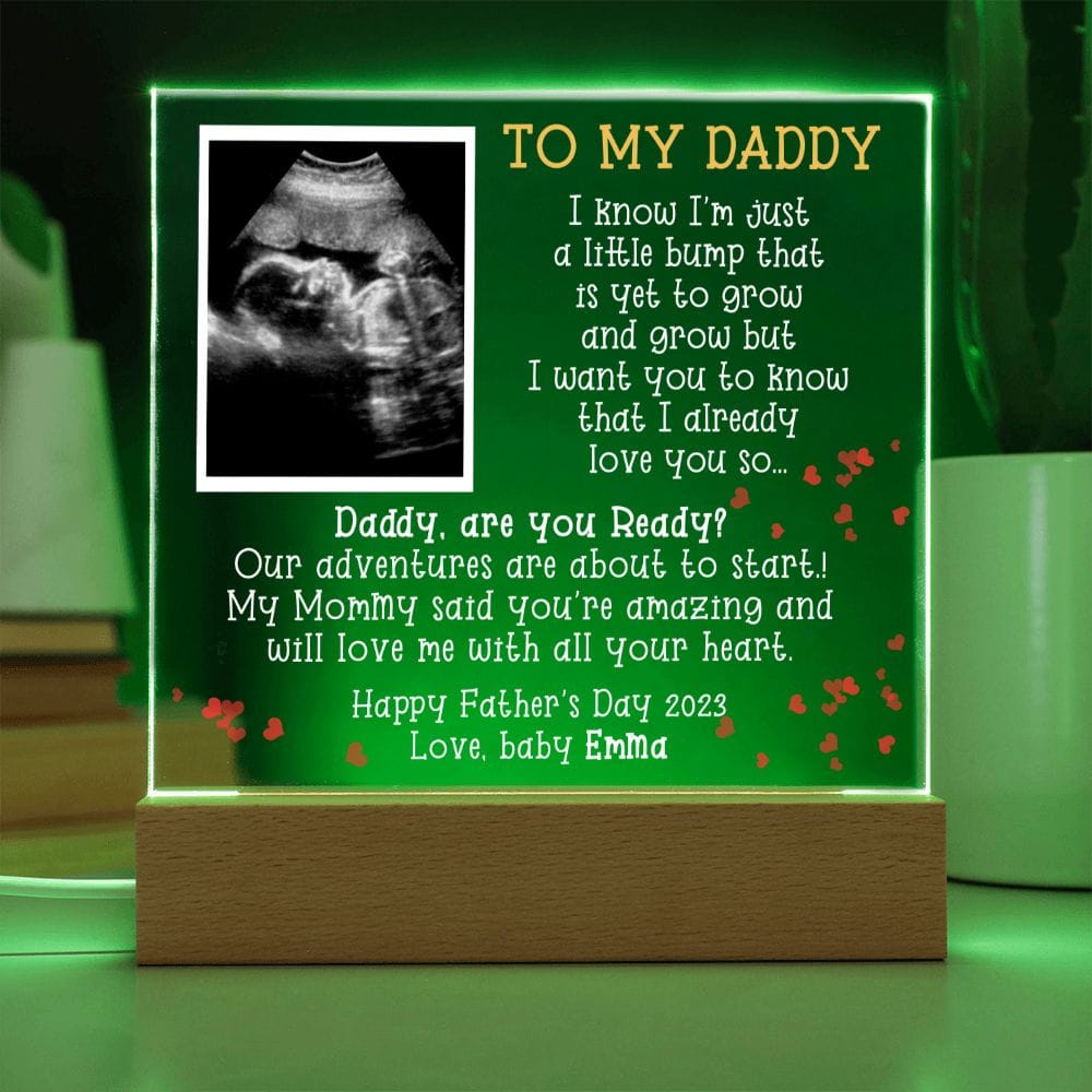 Sonogram Acrylic Plaque for Soon to Be Dad