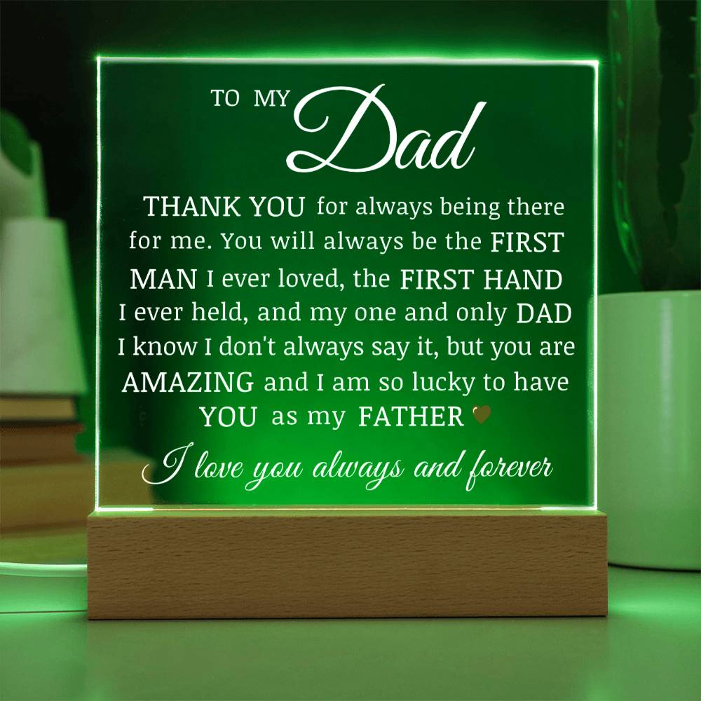 To My Dad, Acrylic Plaque