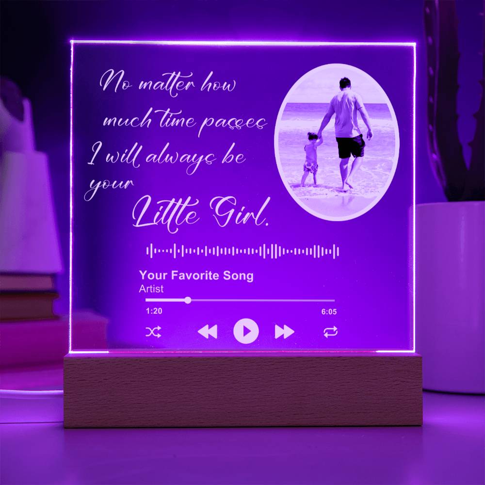 Customized Album Plaque for Dad