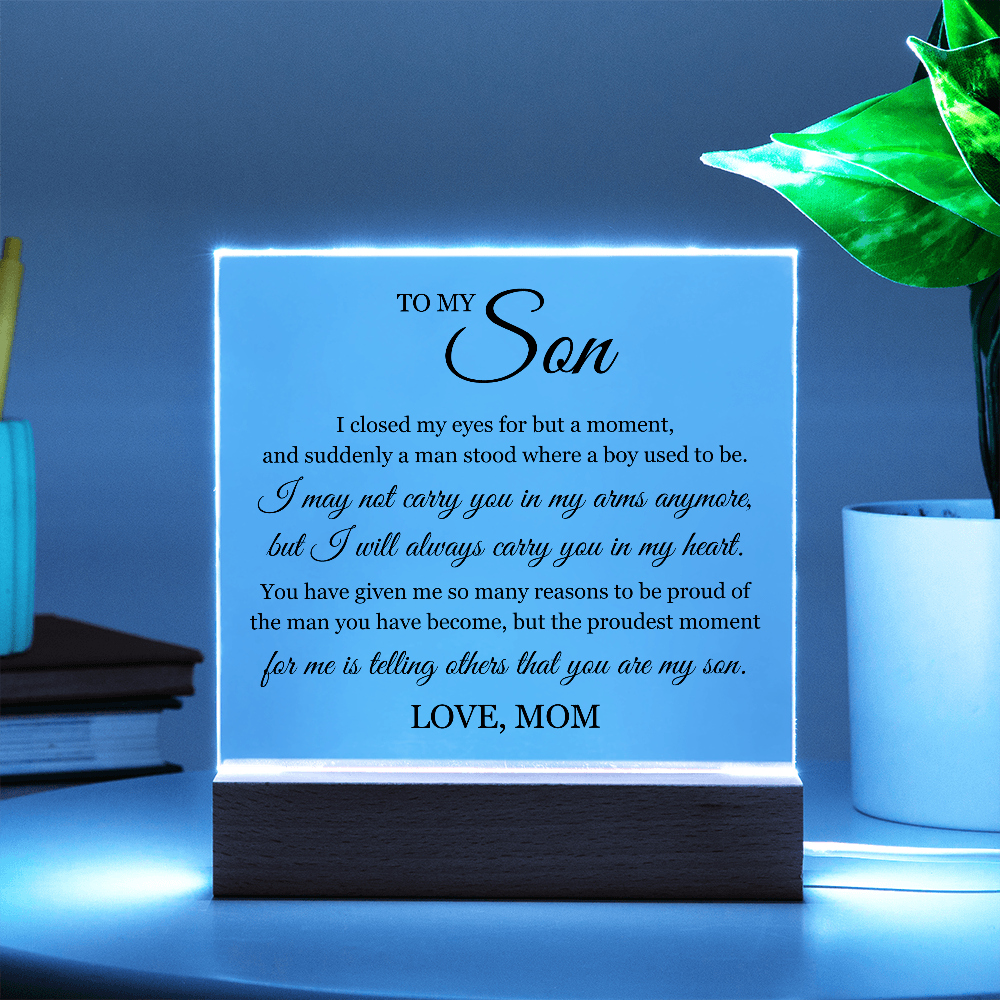 To My Son - "Always Carry You in My Heart"