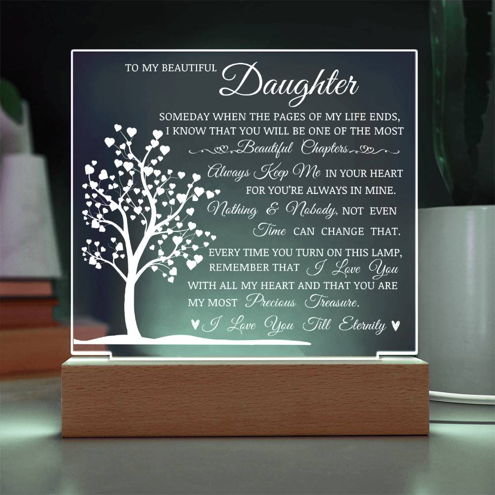 Daughter Keepsake - Lamp of Love