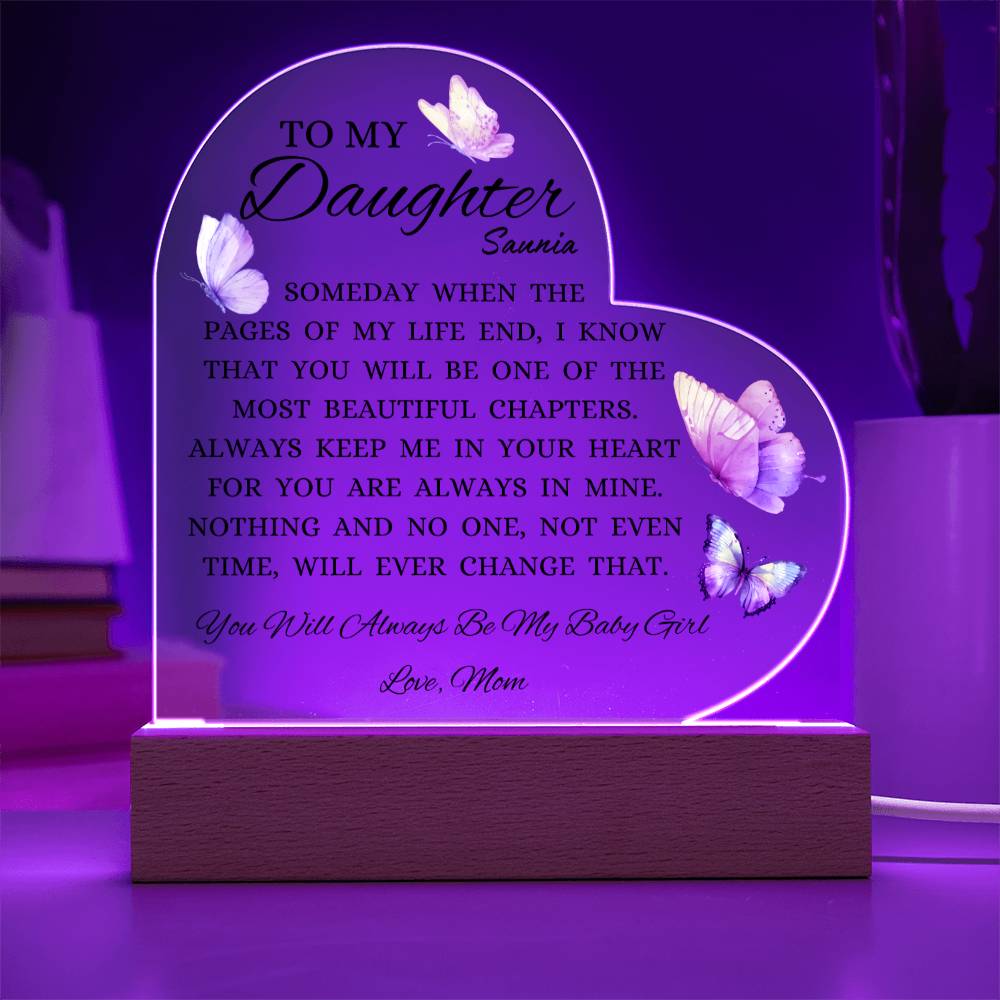 To My Daughter Cusomized For Customer