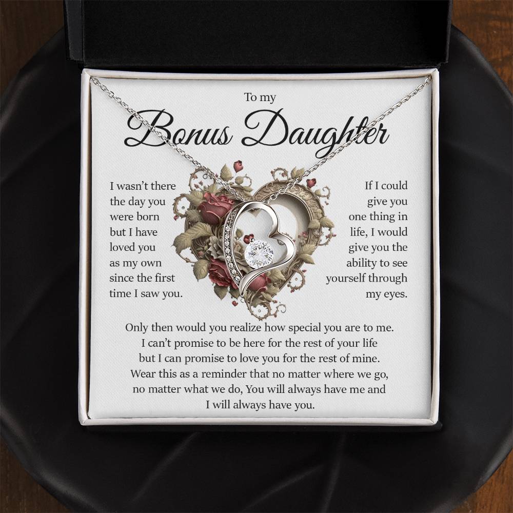 Bonus Daughter Gift, Forever Love Necklace
