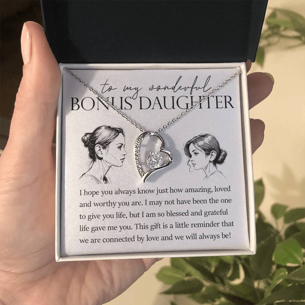 Forever Heart Necklace, Bonus Daughter Gift