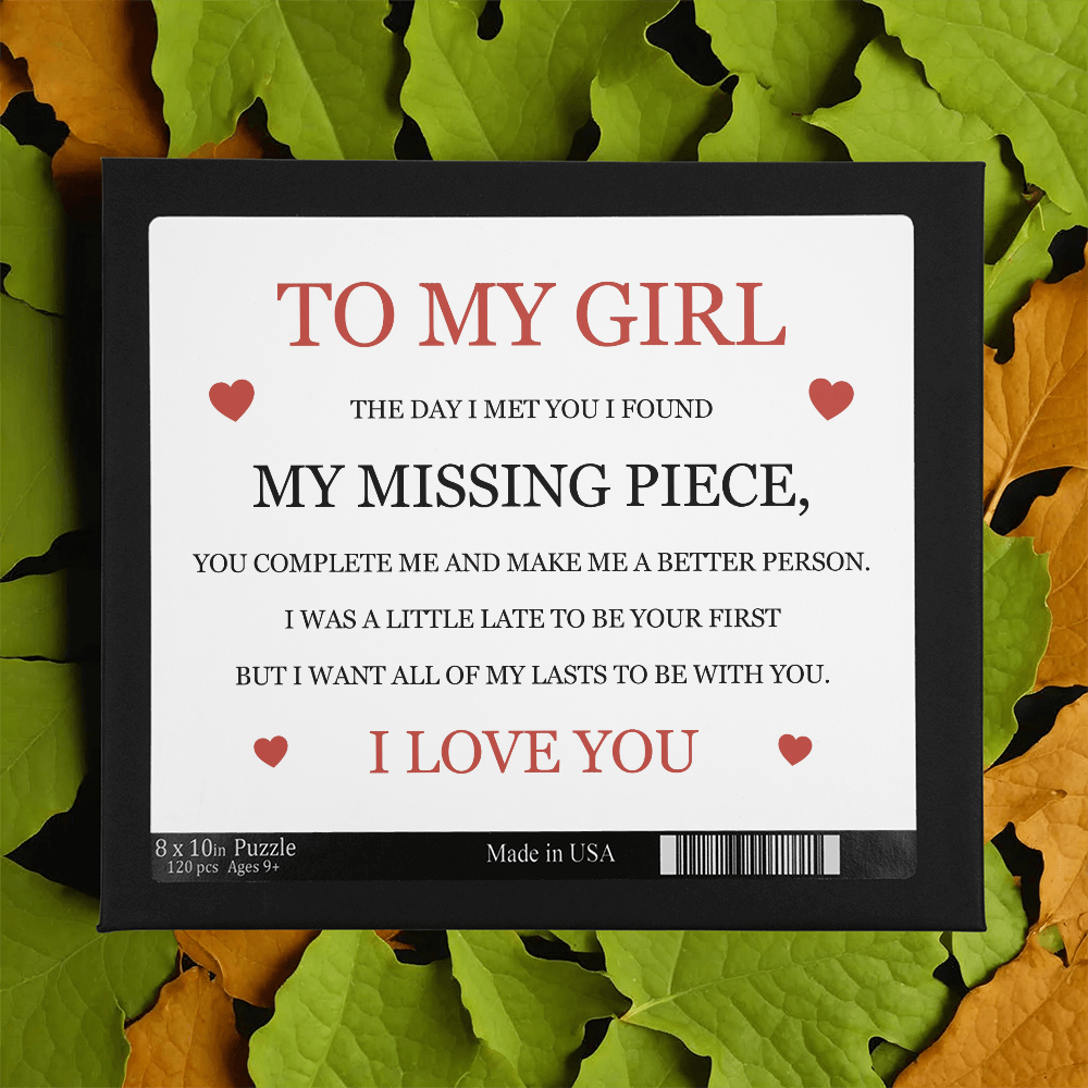 Puzzle 8" x 10" (Small) - To My Girlfriend