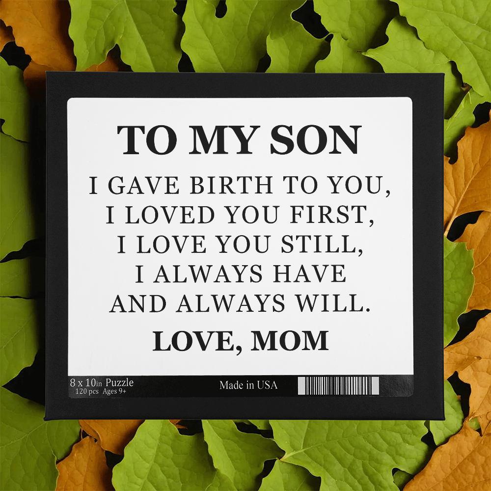 Jigsaw Puzzle 8" x 10" - To My Son "I Love You Still"