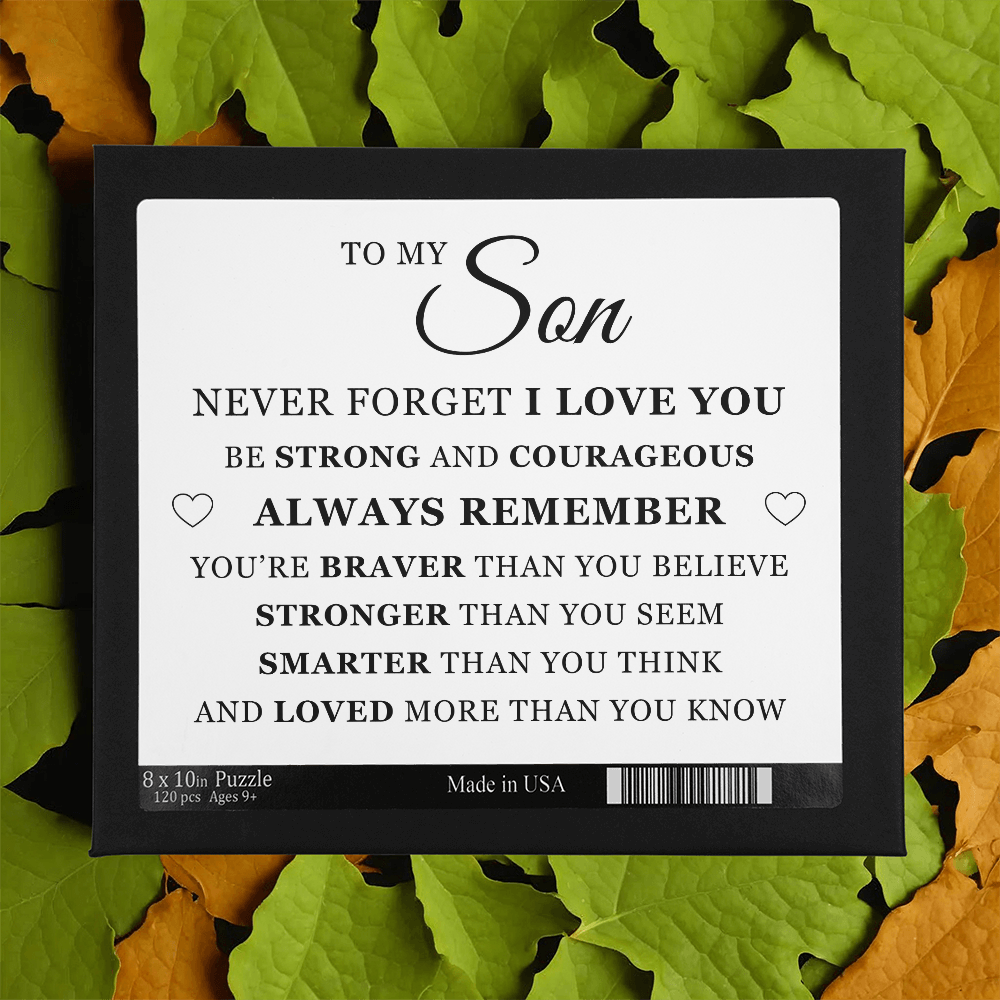 Jigsaw Puzzle 8" x 10" - To My Son "Always Remember"