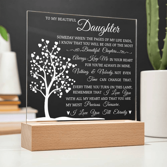 Daughter Keepsake - Lamp of Love