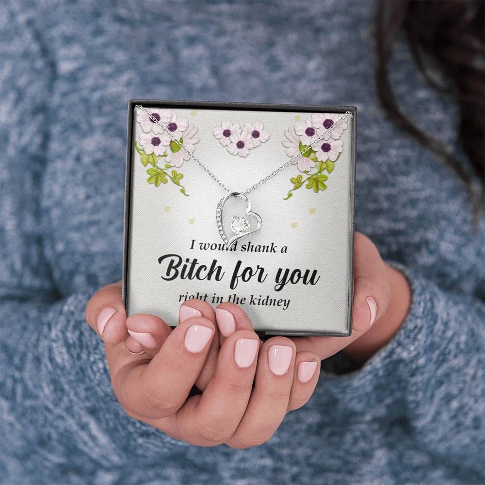 Best Friend Gift, Forever Heart Necklace