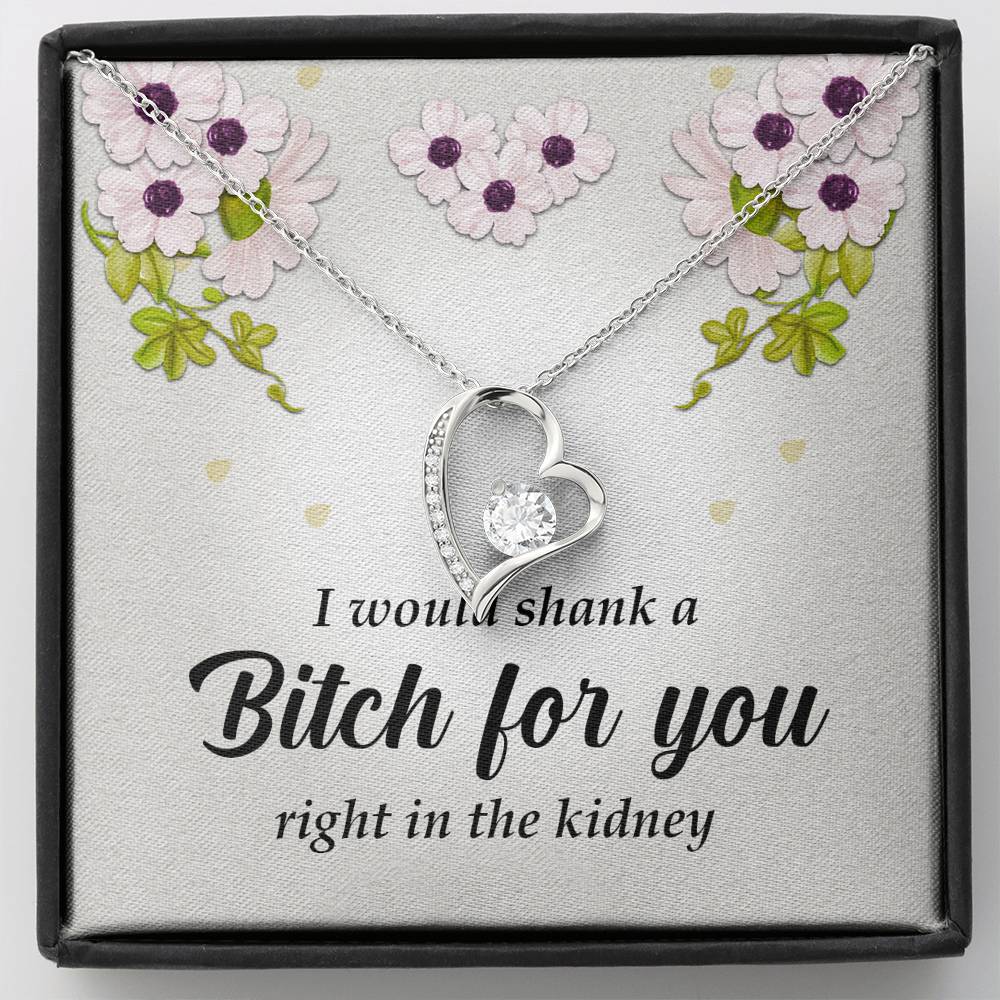 Best Friend Gift, Forever Heart Necklace