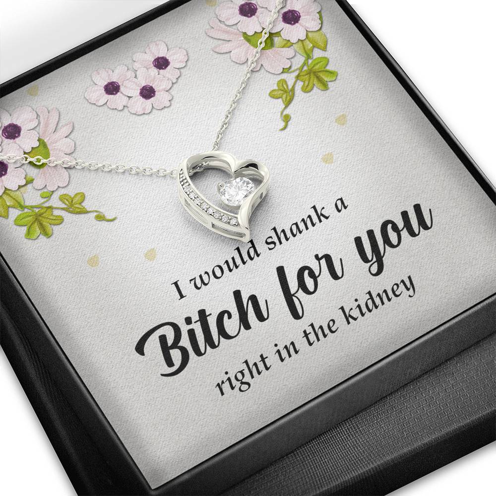 Best Friend Gift, Forever Heart Necklace