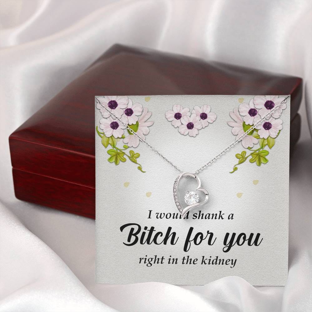Best Friend Gift, Forever Heart Necklace