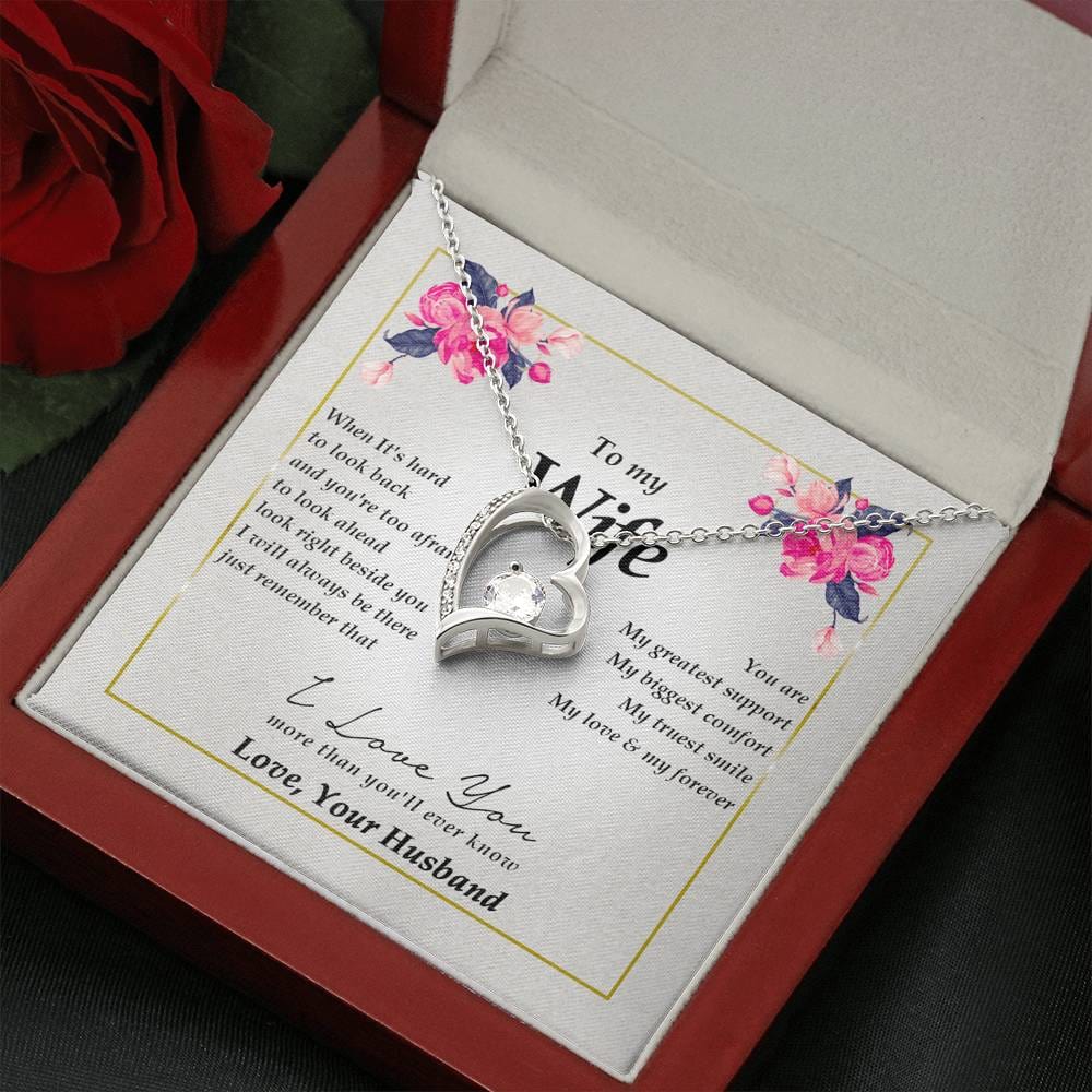 Best Wife Gift from Husband, Forever Heart Necklace