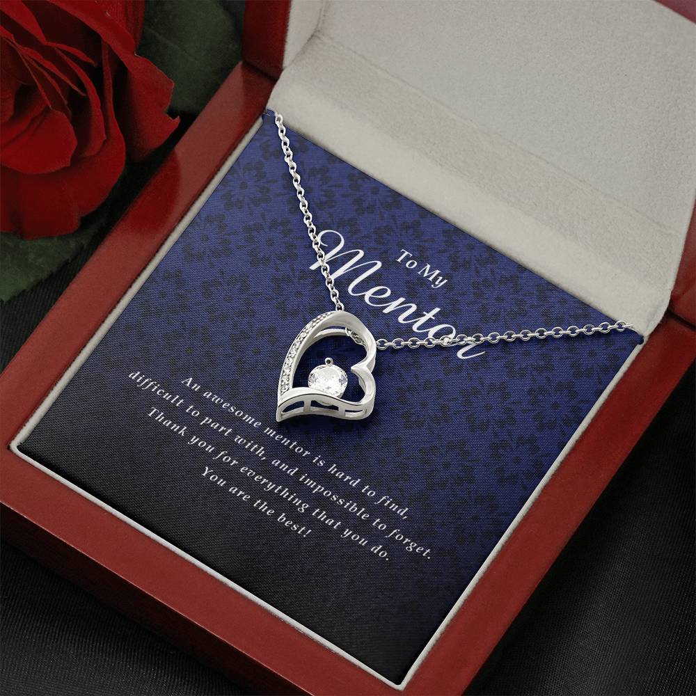 Forever Heart Necklace, Mentor Gift