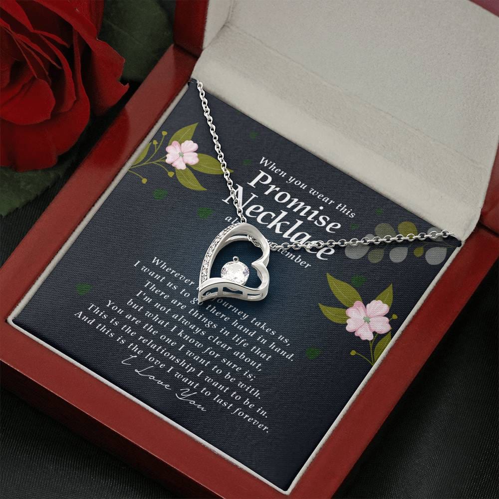 Forever Heart Necklace, Promise Necklace for Her
