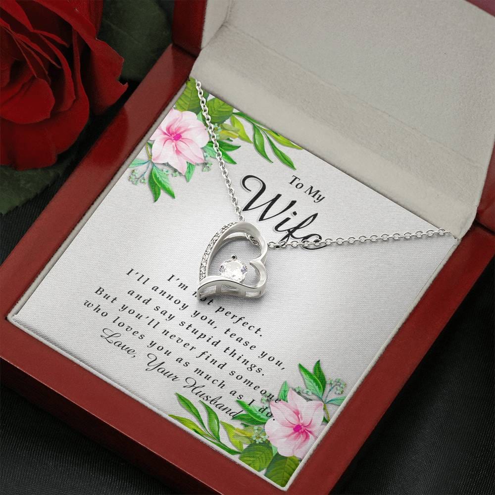 Forever Heart Necklace, To My Wife