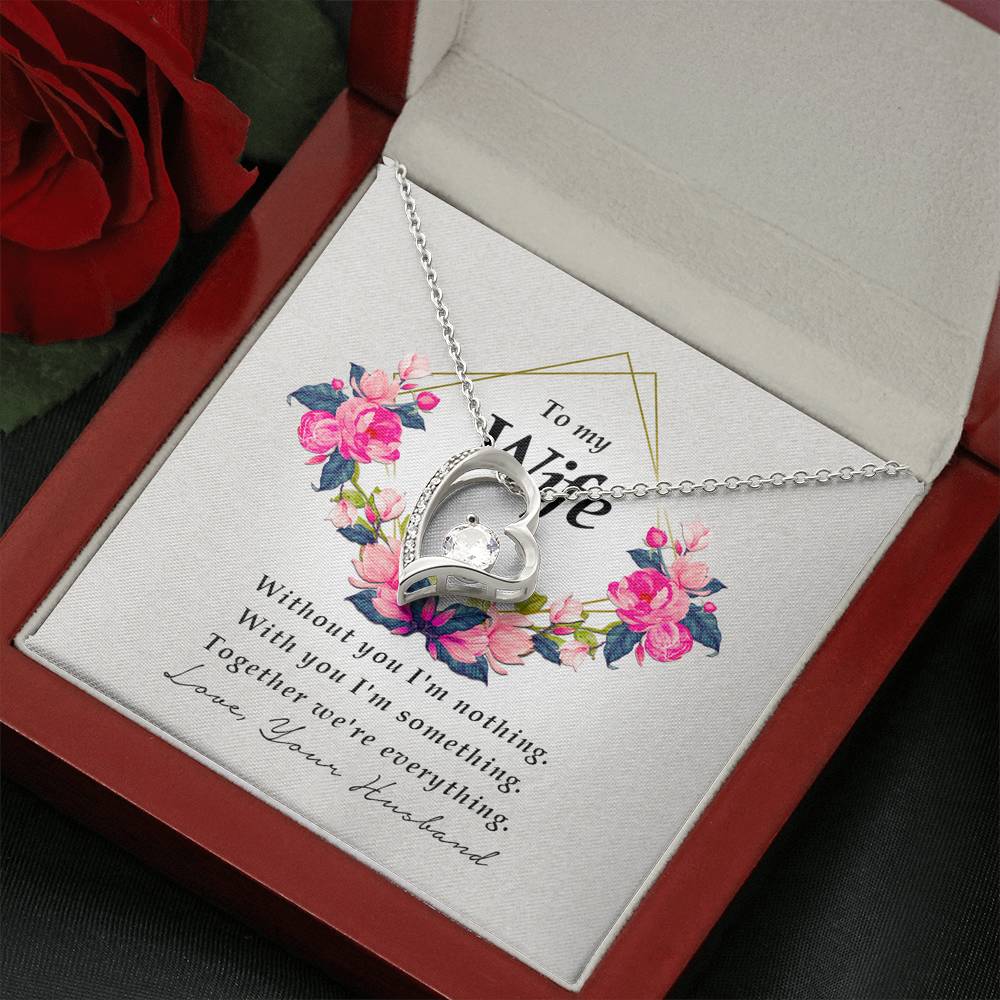 Best Wife Gift from Husband, Forever Heart Necklace
