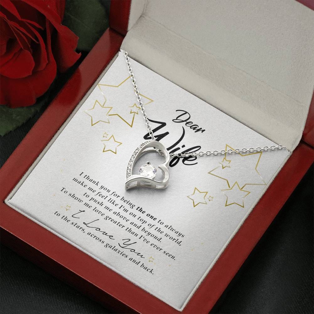 Forever Heart Necklace, Wife Jewelry
