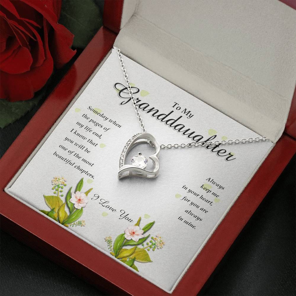 Forever Heart Necklace, To My Granddaughter