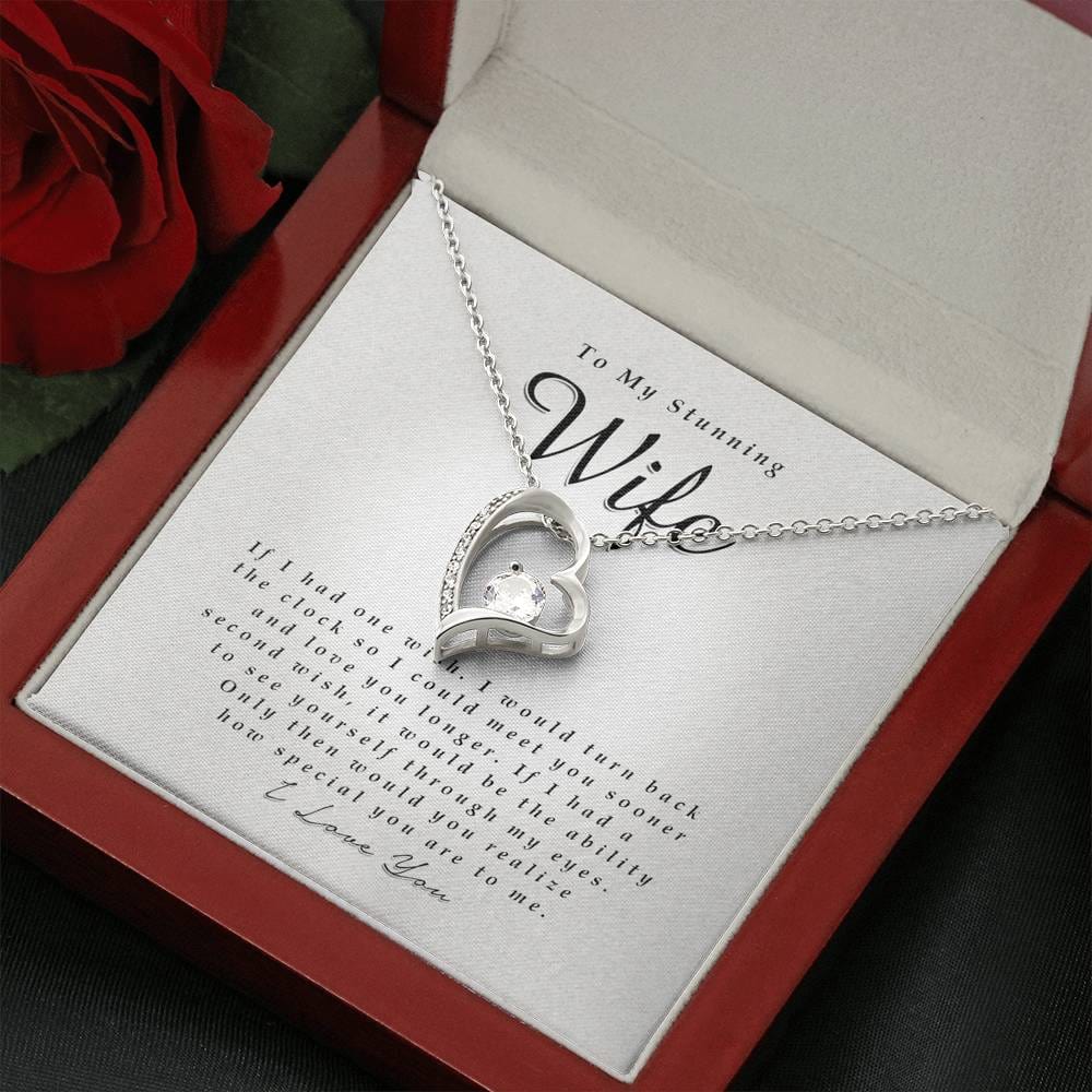 Forever Heart Necklace, To My Stunning Wife