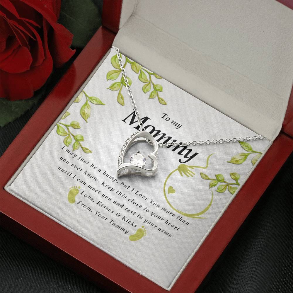 Forever Heart Necklace, Pregnancy Necklace