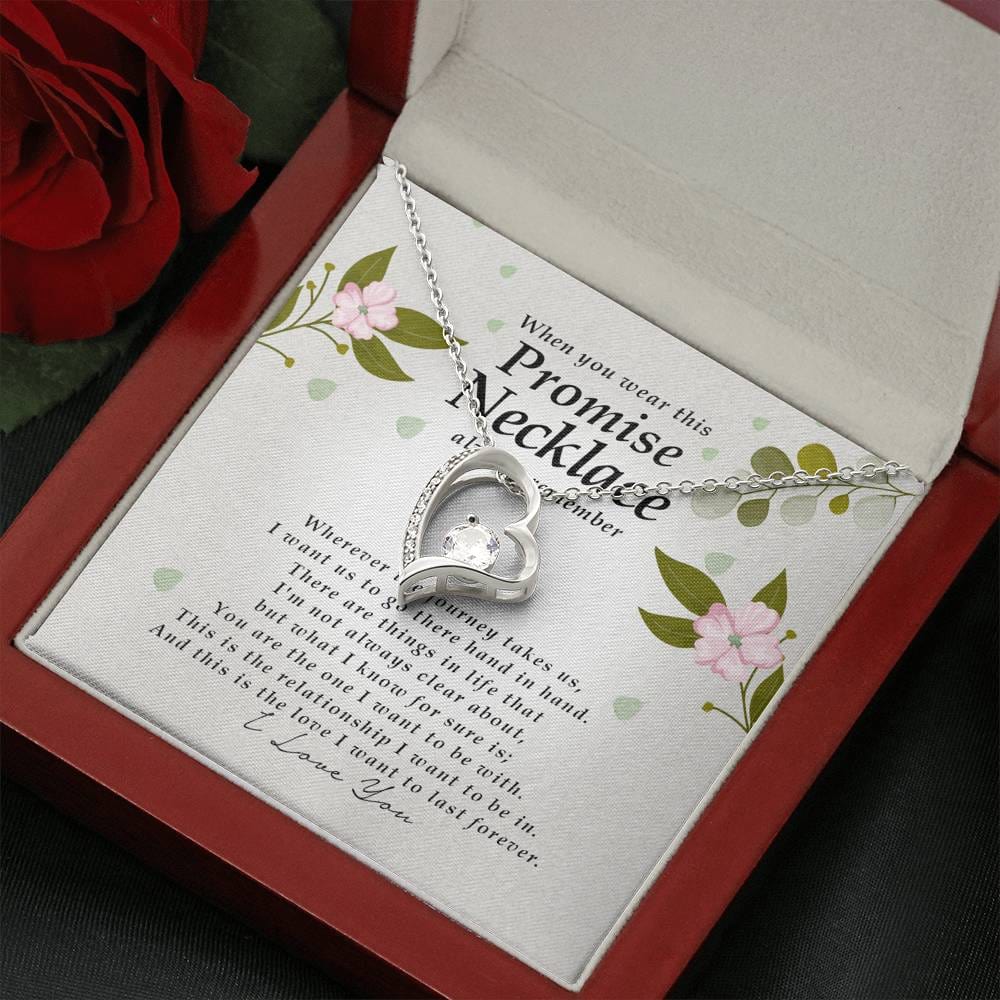 Forever Heart Necklace, Promise Necklace for Her