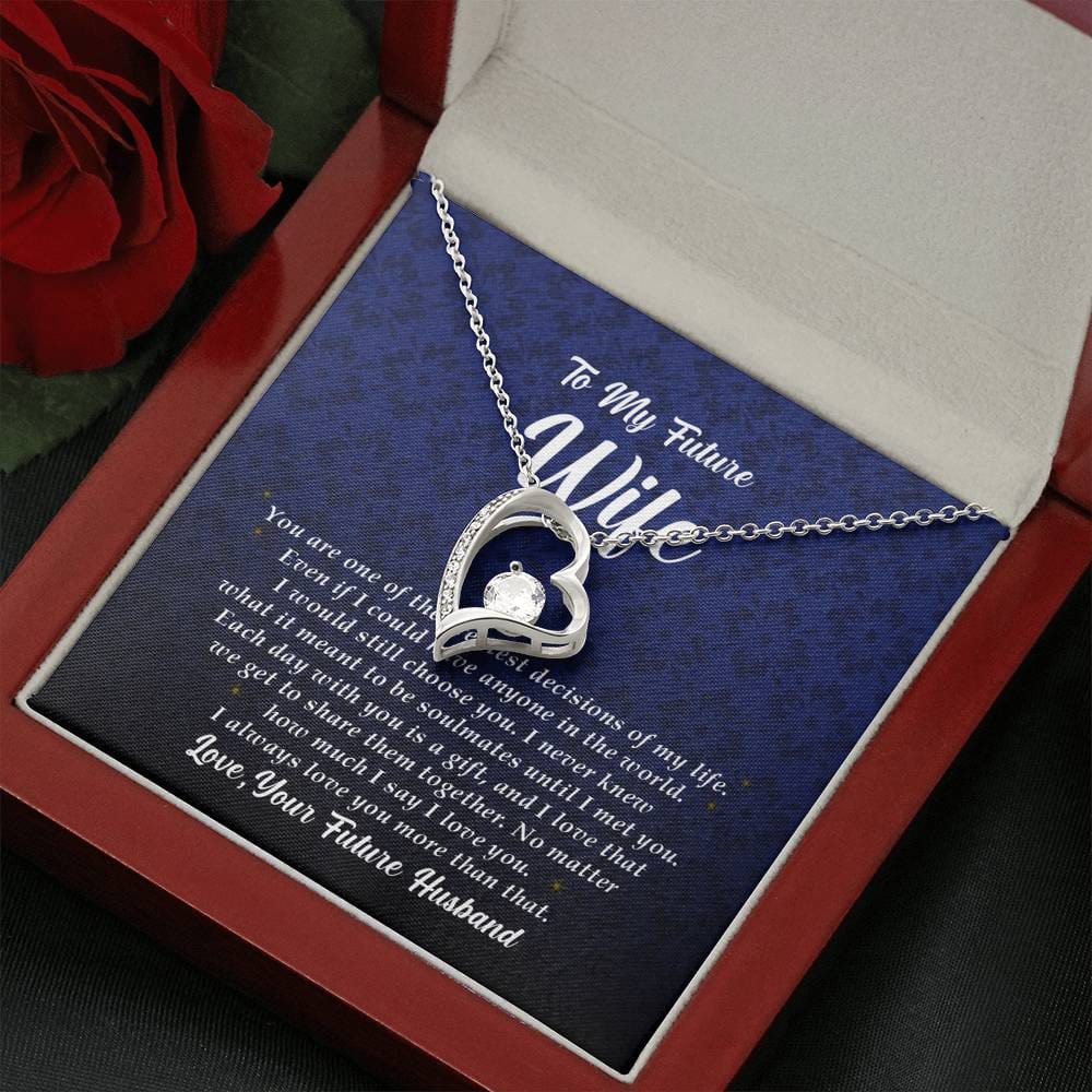 Wife Gift, Forever Heart Necklace