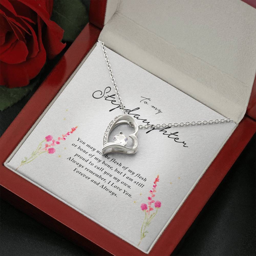 Forever Heart Necklace, To My Stepdaughter