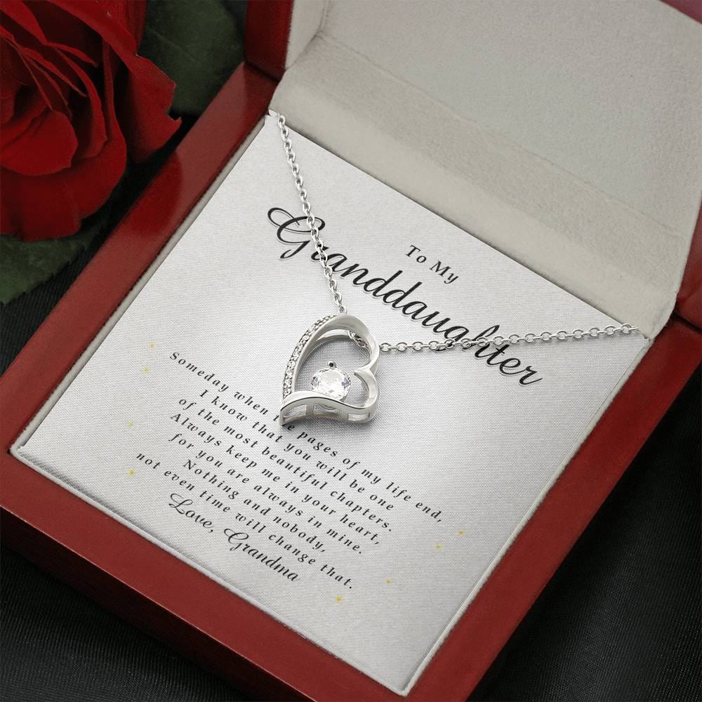 Forever Heart Necklace, Gift for Granddaughter from Grandma