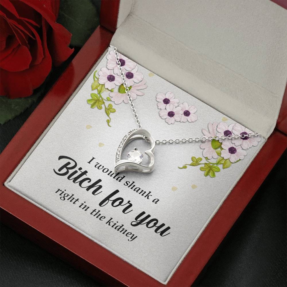 Best Friend Gift, Forever Heart Necklace