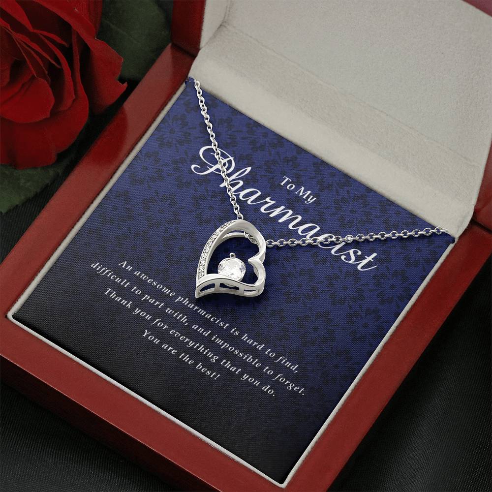 Forever Heart Necklace, Pharmacist Gift