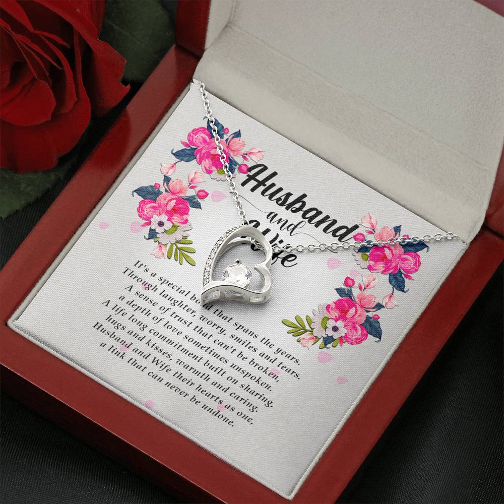 Best Wife Gift from Husband, Forever Heart Necklace