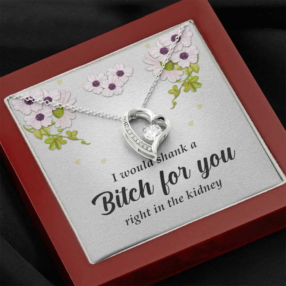 Best Friend Gift, Forever Heart Necklace