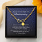Infinity Bracelet with Initial Charms, 78 Year Anniversary Gift