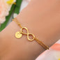 Infinity Bracelet with Charms | To My Smokin Hot Wife | Engraved Gift | Wife Jewelry | Wife Anniversary Gift | Best Christmas Gift Idea