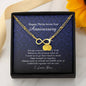 Infinity Bracelet with Initial Charms, 37 Year Anniversary Gift