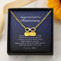 Infinity Bracelet with Initial Charms, 48 Year Anniversary Gift
