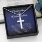 Godmother and Goddaughter Gift, Personalized Cross Necklace