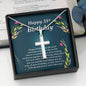 Personalized Cross Necklace, 33rd Birthday Gift