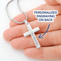 Personalized Cross Necklace, 33rd Birthday Gift