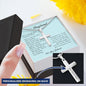 To My Boyfriend, Personalized Cross Necklace