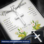 Personalized Cross Necklace, To My Granddaughter