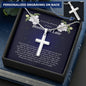 Personalized Cross Necklace, Memorial Gift For Loss of Brother In Law