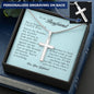 To My Boyfriend, Personalized Cross Necklace